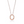 LOCK NECKLACE MEDIUM PENDANT PINK GOLD PAVED DIAMONDS