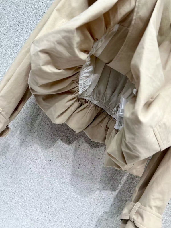 CC 25B Trench Coat Beige Cotton