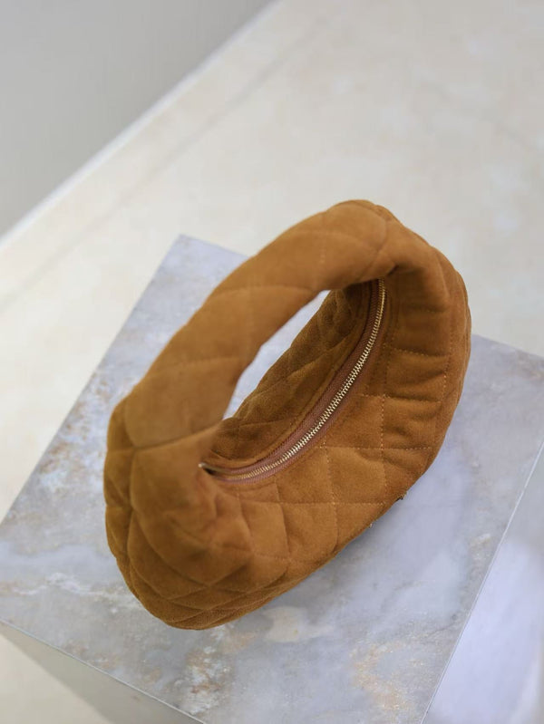 YSL Icarino Bag 17cm Brown Suede