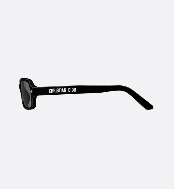 CD S3F Rectangular Sunglasses Black Acetate