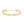 F BAGUETTE LINK CHAIN  GOLD BRACELET