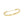 F BAGUETTE LINK CHAIN  GOLD BRACELET