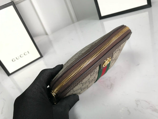 ophidia small 17cm comestic pouch beige monogram canvas