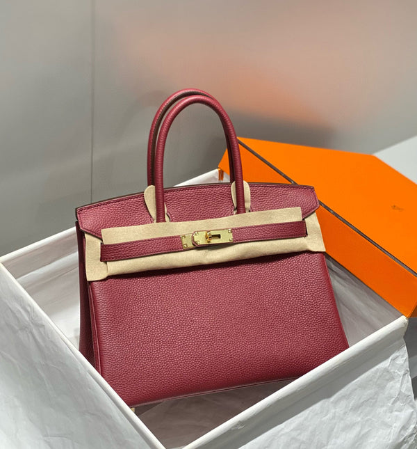 HM BIRKIN 25CM ROUGE H TOGO LEATHER GOLD HARDWARE