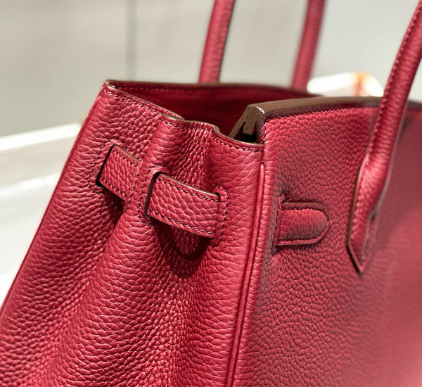 HM BIRKIN 25CM ROUGE H TOGO LEATHER GOLD HARDWARE
