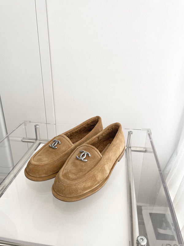CC LOAFERS SHERPA BROWN SUEDE SHW