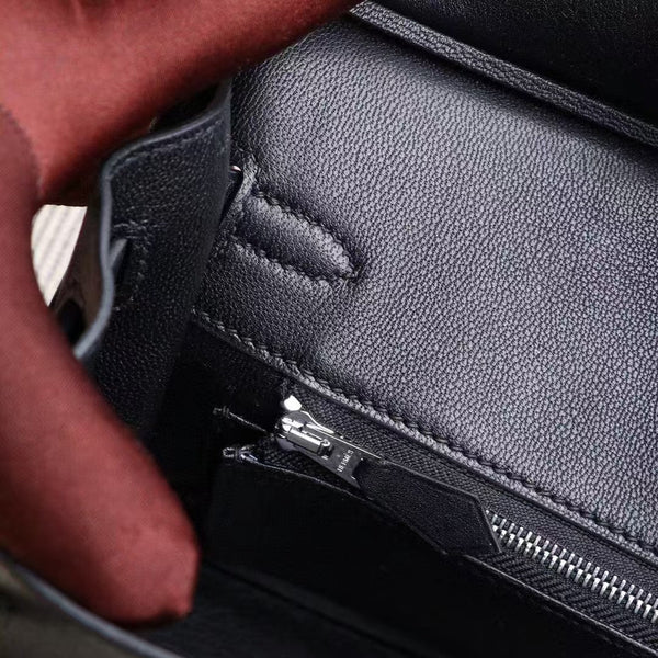 HM BIRKIN 30CM BLACK SWIFT LEATHER SILVER HARDWARE