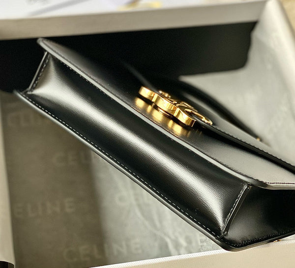 TRIOMPHE WOC 20 BLACK CALFSKIN