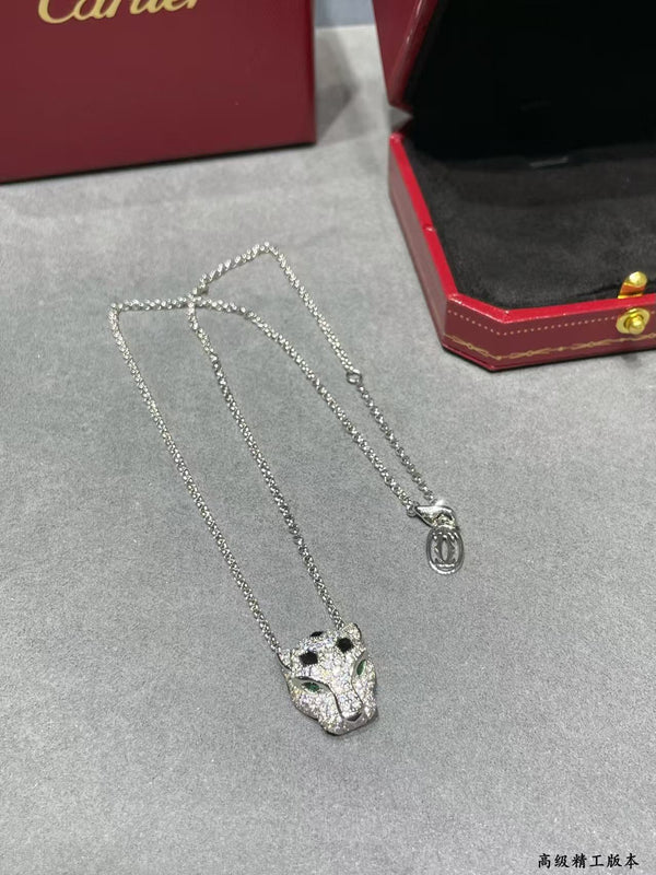 Panthère de Cartier Pendant White Gold Necklace