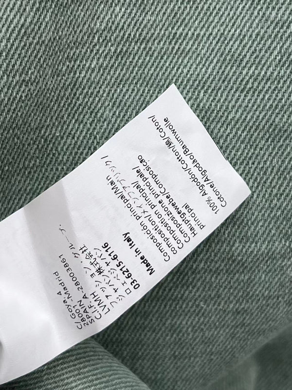 Loewe Jacket in Khaki Green Denim Cotton