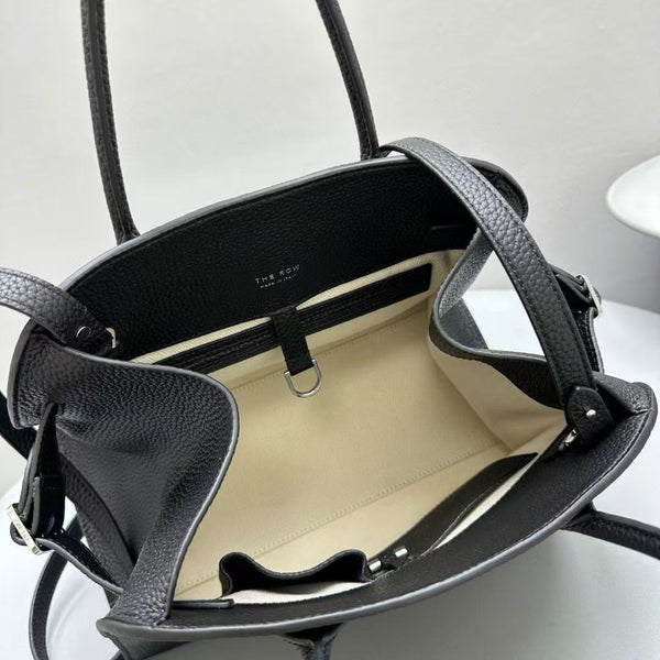 The Row Margaux 15 Black Leather