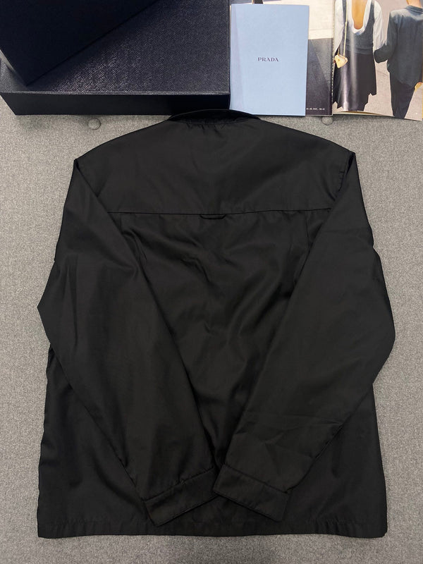 PRA SHIRT IN BLACK RE-NYLON TRIANGLE LOGO