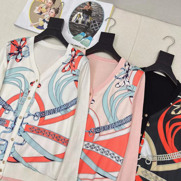 HM 25S Cardigan Tencel Knit Fabric with Rayon Fabric