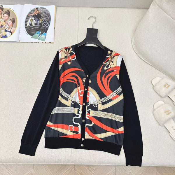 HM 25S Cardigan Tencel Knit Fabric with Rayon Fabric