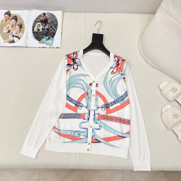 HM 25S Cardigan Tencel Knit Fabric with Rayon Fabric