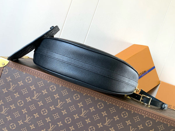 LV hobo Loop Bag 38cm Black Monogram Empreinte Leather