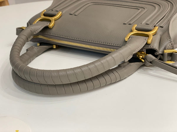 Marcie Bag In Grained Leather Cashmere Grey