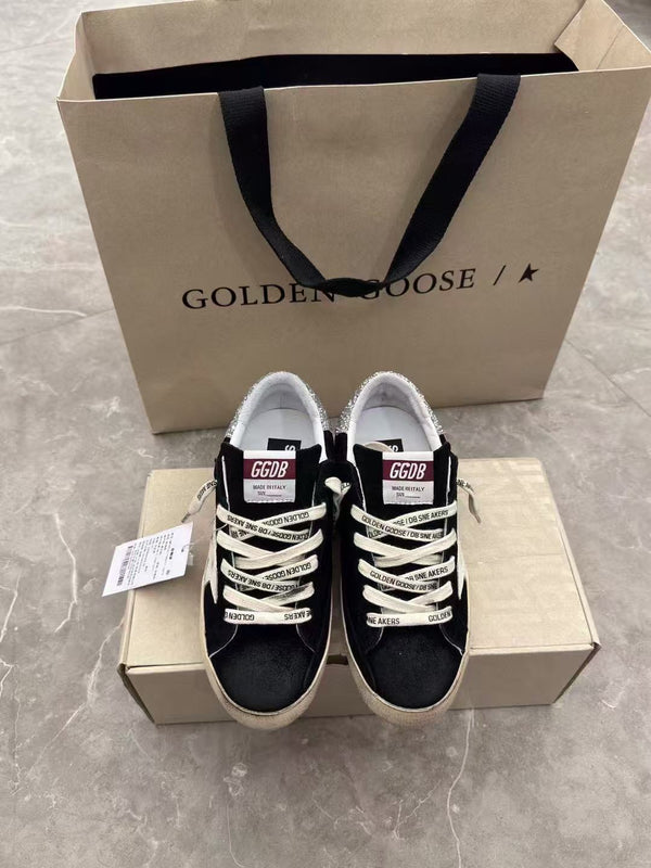 Super-Star 20mm Black Suede Sneaker