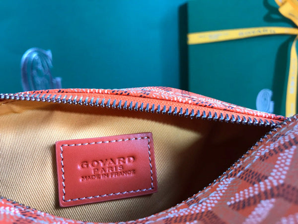 BOEING TOILERY 25CM ORANGE GOYARDINE CANVAS AND CALFSKIN TRIM