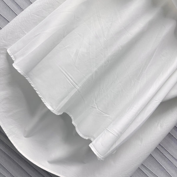 Abito midi Gucci in popeline di cotone bianco