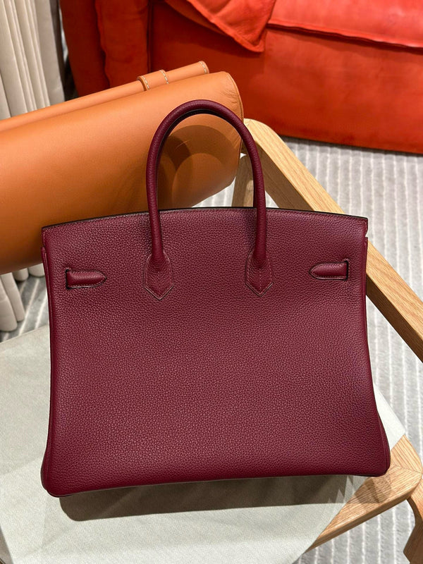 HM BIRKIN 30CM BURGUNDY TOGO LEATHER SILVER HARDWARE