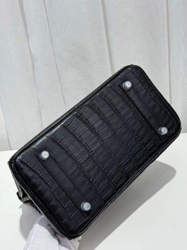 HM Birkin 35cm Black Crocodile Silver Hardware (Needs 30-day preparation)