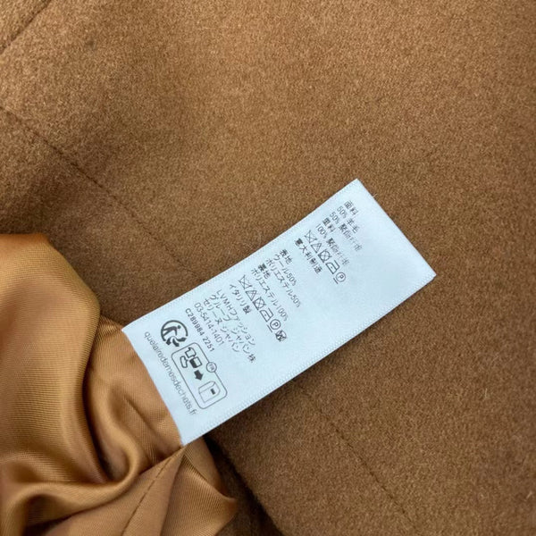 Triomphe Embroidered Hooded Jacket In Tan Cotton