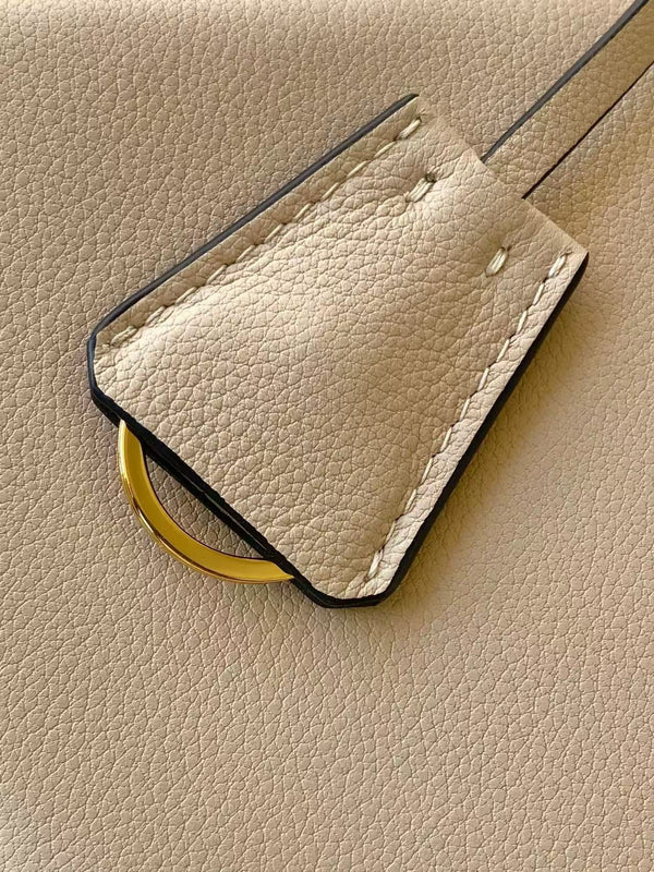 Prada Aimee Underarm Bag 31cm beige Calfskin