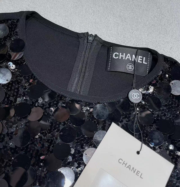 Chanel Set Black Cotton Polyester