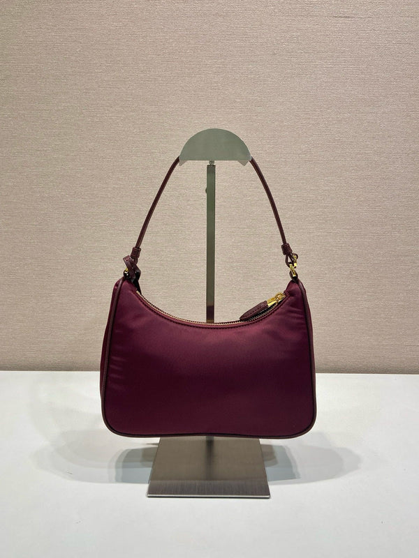 Prada Re-Edition 2005 Re-Nylon bag Burgundy Recycled polyamide