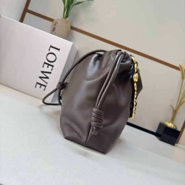 Loewe Flamenco Purse 41 Bag Dark Brown Nappa Lambskin