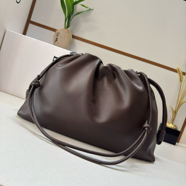 Loewe Flamenco Purse 41 Bag Dark Brown Nappa Lambskin