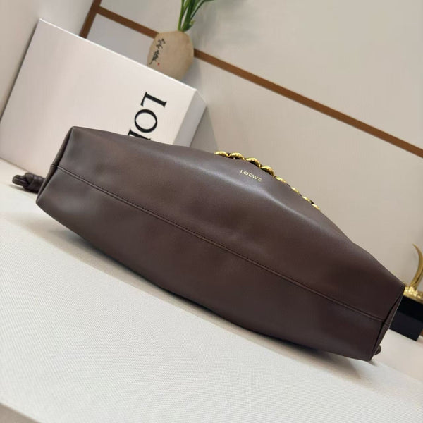 Loewe Flamenco Purse 41 Bag Dark Brown Nappa Lambskin