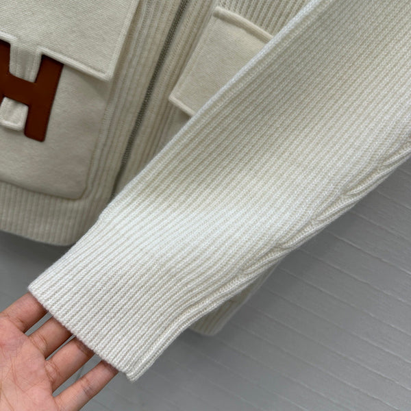 HM 25 Jacket White Wool 02648