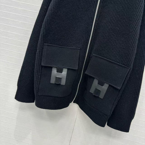 HM 25 Jacket Black Wool 02659