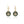 LUCKY STAR GOLD MALACHITE EARRINGS
