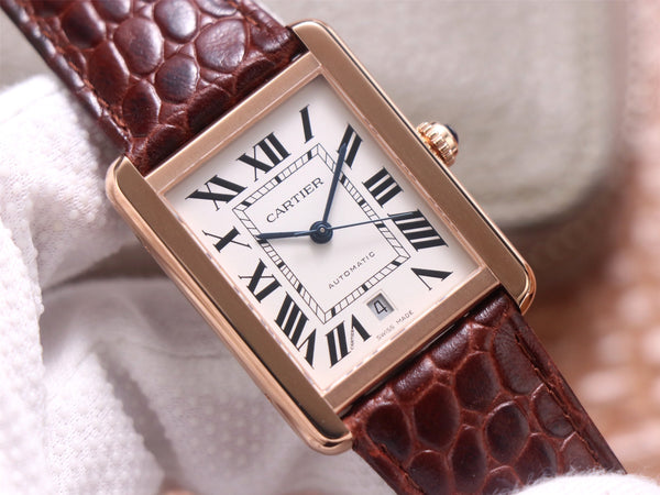 TANK SOLO XI W5200026 ROSE GOLD CASE BROWN LEATHER STRAP