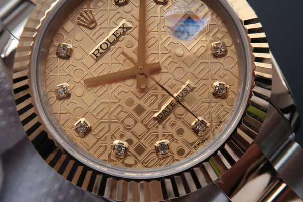 DATEJUST 41 TWO-TONE CHAMPAGNE DIAMOND DIAL