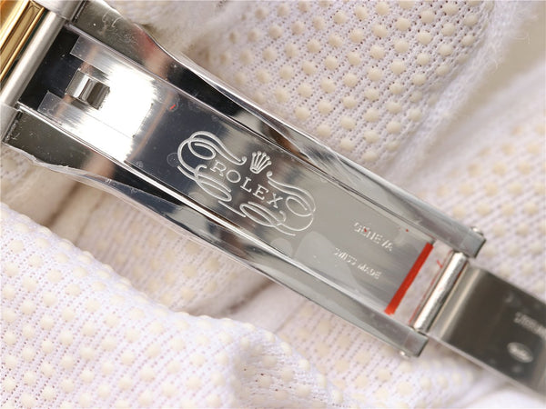 DAYTONA 40MM GOLD STEEL BLACK BEZEL BLACK DIAL