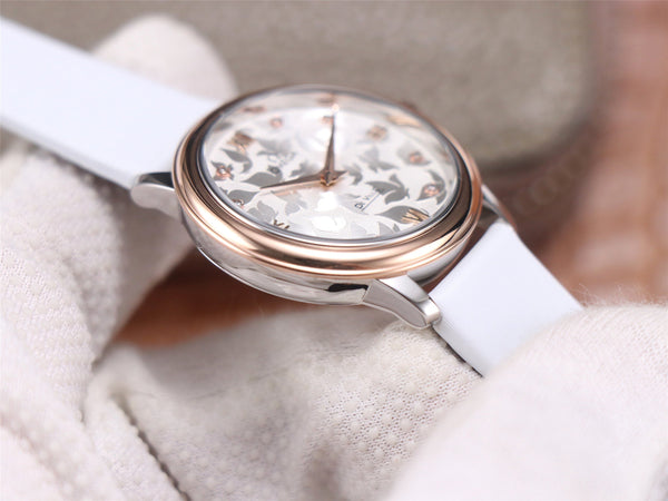 DE VILLE PRESTIGE 32 ROSE GOLD WHITE DIAL