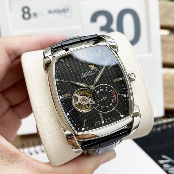 CORDINO IN PELLE NERA CELLINI CLASSIC 50MM 