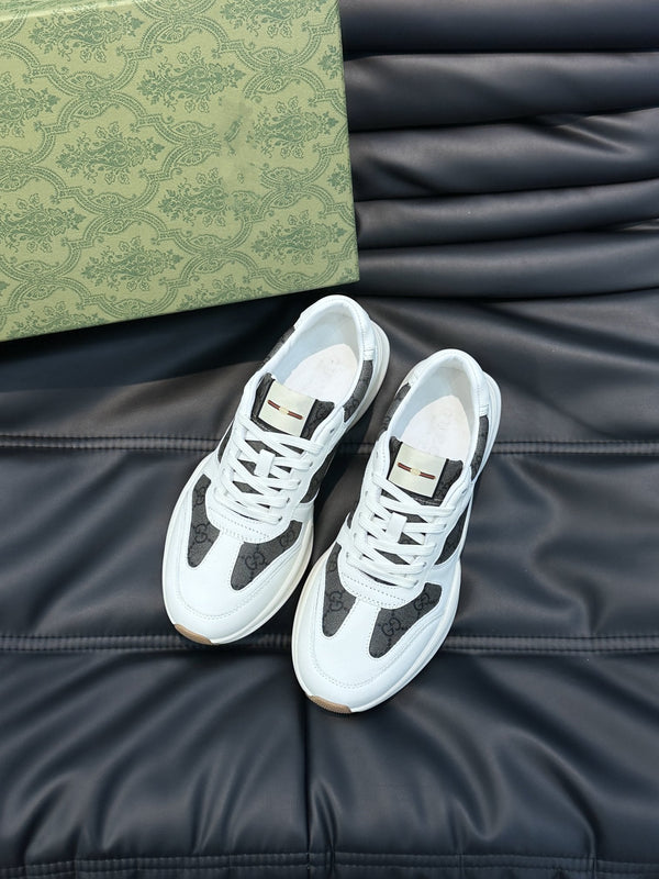 SCARPE DA SNEAKER GG RETRO RHYTON NERE BIANCHE