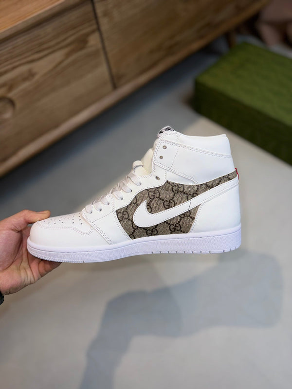 GG AIR JORDAN WHITE BROWN
