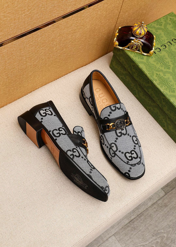 MOCASSINI GG JORDAAN MAXI NERO BIANCO