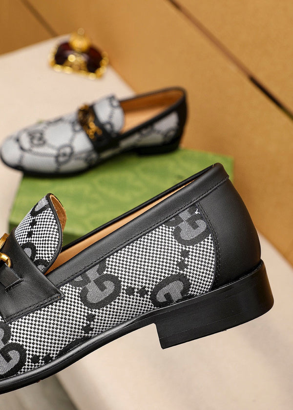 MOCASSINI GG JORDAAN MAXI NERO BIANCO