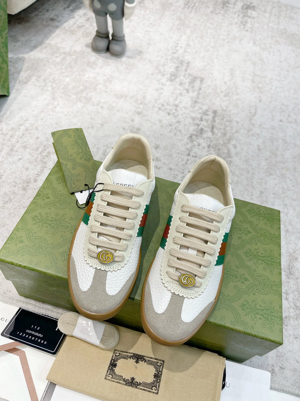 SNEAKERS GG ARDESIA PELLE BIANCA