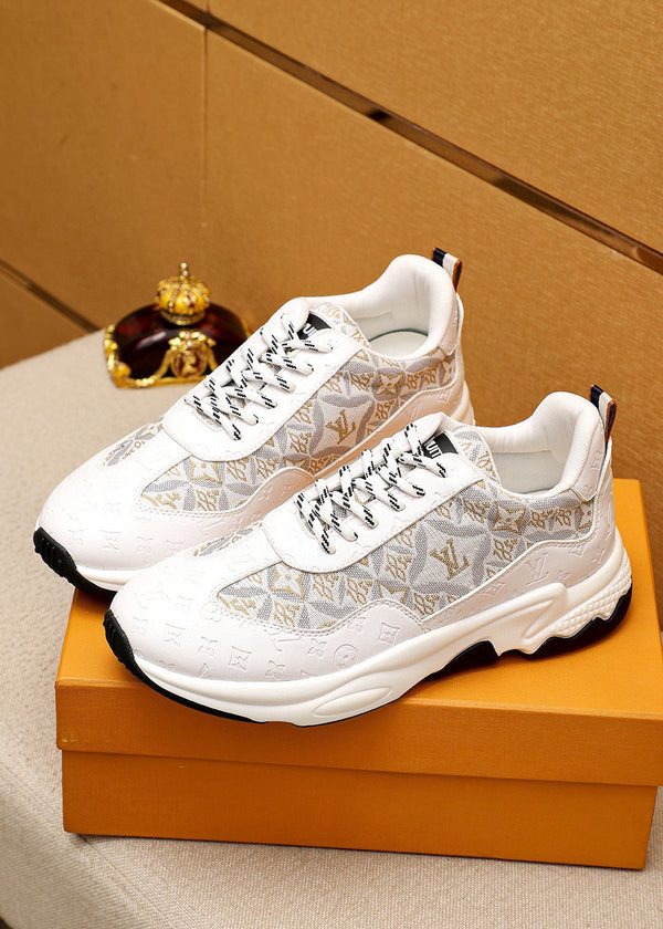 LV MEN'S CASUAL SPORTS SHOE MODEL WHITE