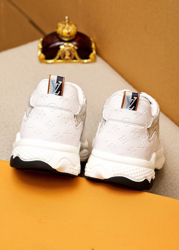 LV MEN'S CASUAL SPORTS SHOE MODEL WHITE