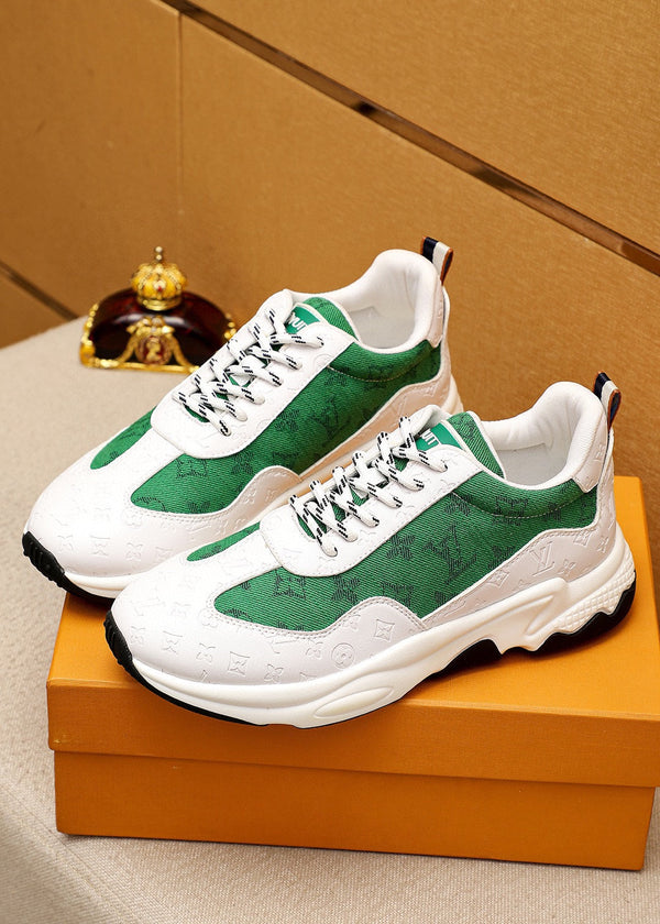 LV MEN'S CASUAL SPORTS SHOE MODEL GREEN