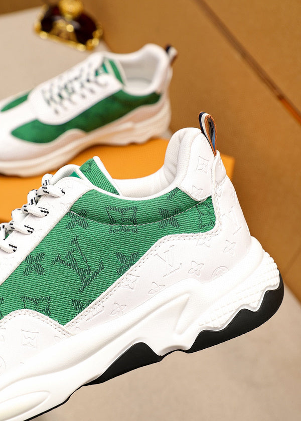 LV MEN'S CASUAL SPORTS SHOE MODEL GREEN